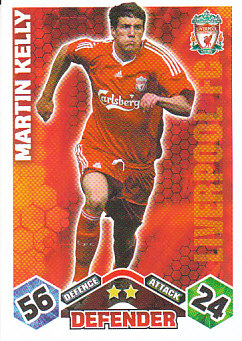 Martin Kelly Liverpool 2009/10 Topps Match Attax #EX27